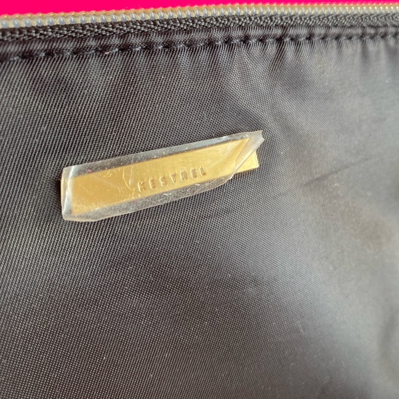 Kestrel Make Up Cosmetics Bag Pouch Travel Clutch Black Gold Zipper New - Picture 9 of 13